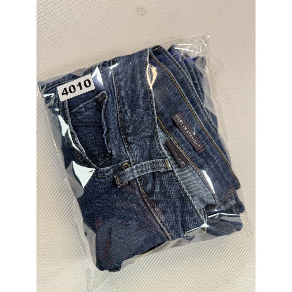 NYDJ Marilyn Straight Jeans Womens 12 Lift Tuck Dark Wash Stretch Denim - Picture 8 of 8